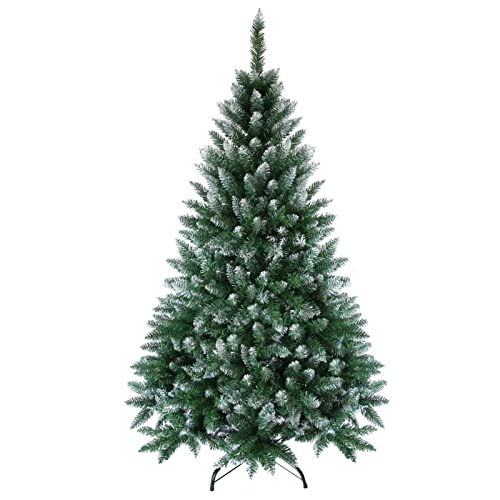 Künstlicher Weihnachtsbaum 180 cm mit Schnee und Ständer, Deko Weihnachtsbaum künstlich, Saisonale Deko, Künstlicher Christbaum künstlich, Weihnachtsdeko, Künstlicher Tannenbaum künstlich Cover