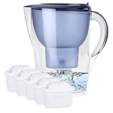 brita wasserfilter marella cool blau starterpaket inklusive 3 kartuschen Inhalt: 1x Marella XL 3,5L Wasserfilter Blau + 5x Maxtra+ Filterkartusche
