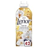 Lenor Adoucissant 42 Lavages, Parfum Ambre et Orchidée, 24H De Fraîcheur Relaxante, Avec U...