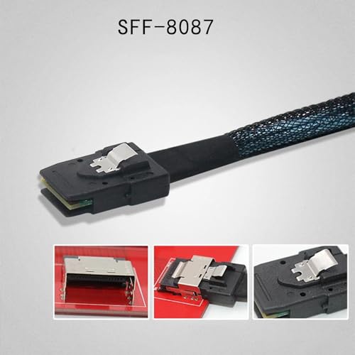 Cable Mini SAS a SATA 36 pines SFF-8087 a 4x SATA 7 pines miniatura 4