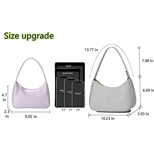 Image of CYHTWSDJ Shoulder Bags for Women, Cute Hobo Tote Handbag Mini Clutch Purse with Zipper Closure
