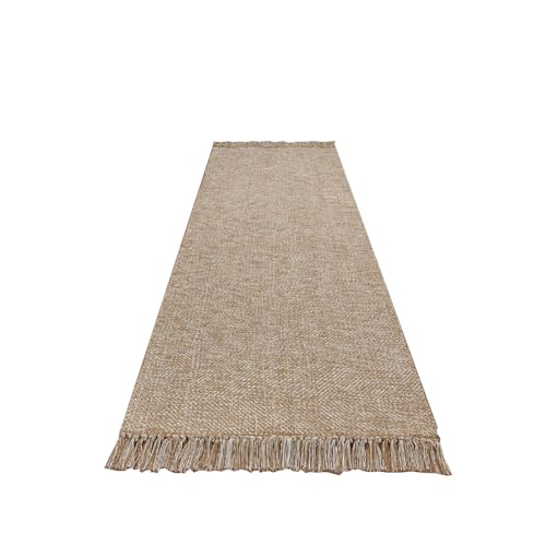 Tapis à franges de coton lavable pour protéger et décorer le couloir - 3