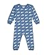 Petit Bateau A0BUO Langärmliger, Fußloser Schlafanzug Unisex Baby Beach/Marshmallow 3 Monate