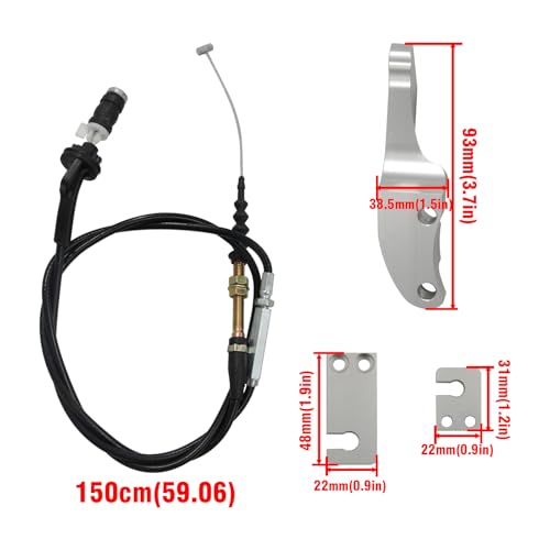Cable de acelerador con soporte para Civic 1992-2000 e Integra verde militar 6