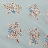 Dreams & Drapes - Duck Egg Damask Patchwork Duvet Cover - Double Bedding Size (200 x 200cm) - Reversible Design - 2x Pillowcases Included - Vintage Bohemian Floral Bedding in Duck Egg - Image 4