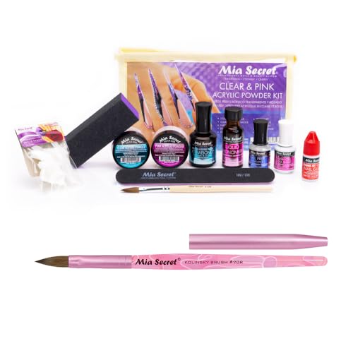 Mia Secret Acrylic Nail Kit - Beginner's Set With Pink