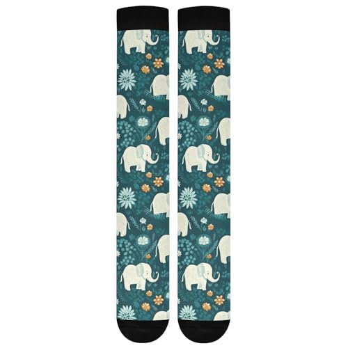 CHIFIGNO Meias de Halloween para homens e mulheres, meias quentes e divertidas, meias altas para cor