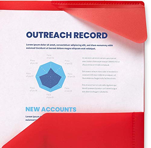 Blue Summit Supplies Plastic Folders With Pockets, Reinforced Corners, Durable 2 Pocket Folder With Corner Flaps Inside To Hold Papers In Place, Assorted Colors, 12 Pack #TOP1
