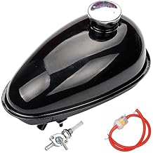Bicycle Tank 3-4L Fuel Tank Fit for 49cc -80cc Engine Motorized Bike Black Fuel Gas Tank with Cap Upgrade 3L 0.79 gallons