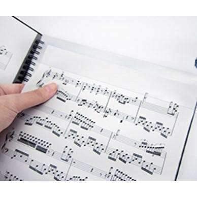 Plus File Non-Reflective Music Sheet Folder (Black, 40-Pocket To Fit 80 Sheet Music), Spiral Bound Lies Flat With Writable Pages, Sheet Music Organizer For A4 And Letter Size Music #TOP3