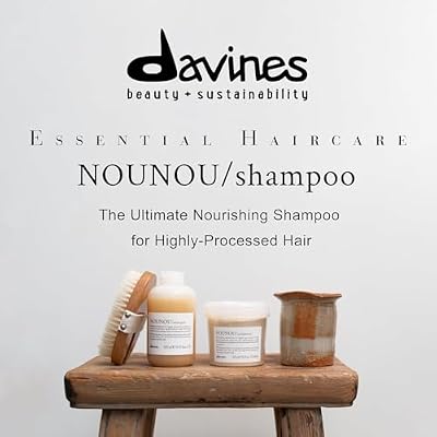 Davines NOUNOU/Shampoo, Nourishing Cleanser for Damaged, Processed or Brittle Hair - Restores Natural Softness, Shine & Body with Lupin- Hydrates Chemically Treated Hair
