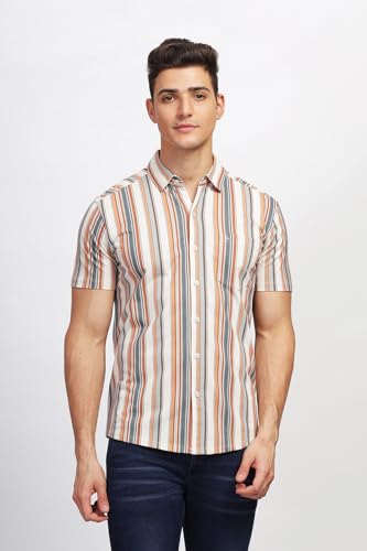 Image of BULLMER Trendy Regular Fit Printed Causal Shirt for Men - Pack of 1