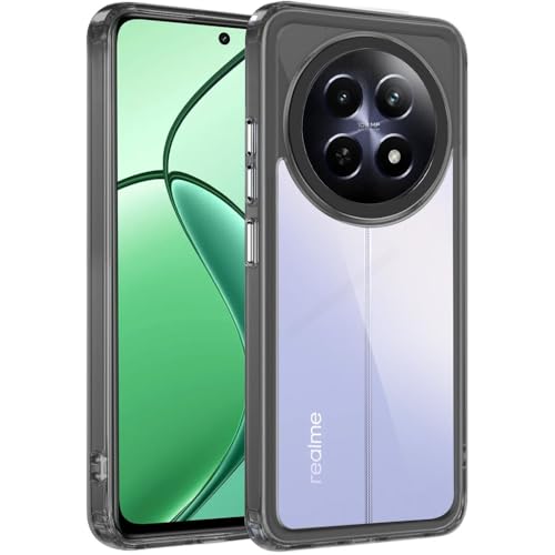 Image of A rtistque Ultra Stylish Back Cover Case for Realme Narzo 70x 5G / N65 / Realme 13 /12 /12X 5G / C65 5G |Premium Shockproof TPU|Protective Design|Realme 12 5G /12X 5G /Realme 13 5G Back Cover - Black