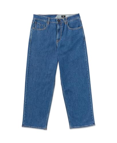 Volcom Men's Billow Loose Fit Denim Jean Pant, Bold Blue, 38
