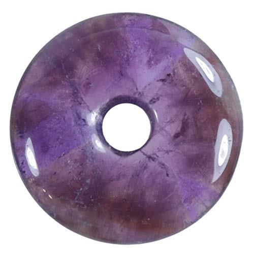 Preisvergleich Produktbild Lebensquelle Plus Amethyst Edelstein Donut Ø 40 mm Anhänger