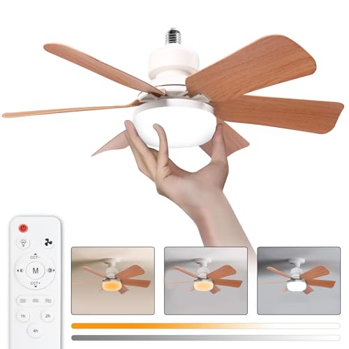 Himmel Ventilateur Plafond avec Lumière, Modèle 30W, Dimmable, 3 Vitesses