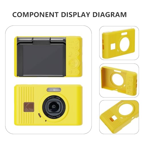Funda de silicona para cámara Kodak PIXPRO C1 color amarillo miniatura 4