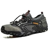 IceUnicorn TrailSchuhe Herren OutdoorWasserschuhe Wanderschuhe Straßenlaufschuhe Strand Riff Abenteuer Dschungel Damen(A21Grau,41EU)