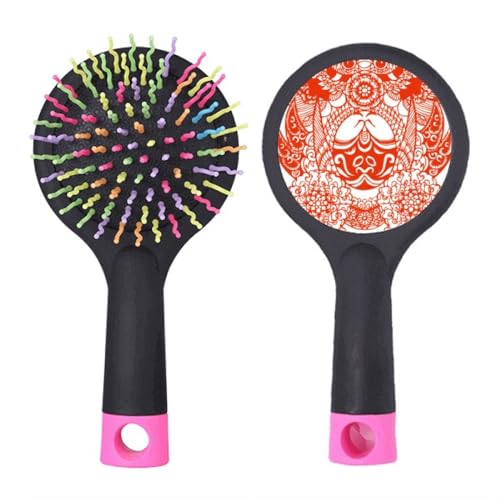 Brosse à cheveux démêlante contre les nœuds difficiles avec base coussin souple