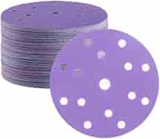50 Disques Abrasifs 150mm Grain 120 - Pour Ponceuse Excentrique, Céramique, 15 Trous