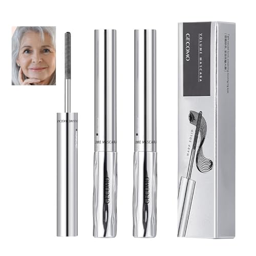 2 PEZZI Mascara Nero per Donne Over 60, Mascara Volumizzante
