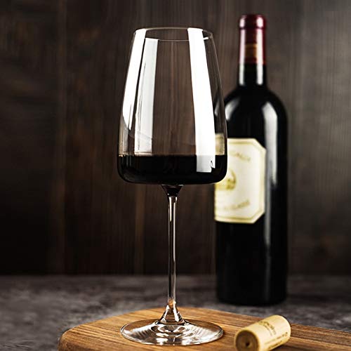 Copa de vino tinto y flauta de champán de cristal transparente 6