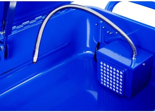 Miniatura 9 de Lavadora de piezas móviles, máquina limpiadora de piezas portátil de 20 galones con bandeja de drenaje y bomba de 325 GPH, tanque de lavado de