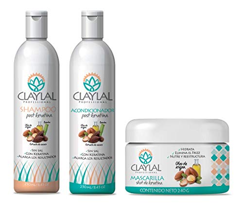 Cuidado Para El Cabello, Beauty Tratamiento para Cabello Post Alisado Sin Sulfatos - Shampoo sin Sulfatos y Parabelos - Con Keratina y Aceite de Argan - Tratamiento para cabello con keratina -...