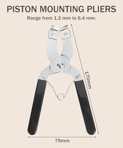 bylikeho Ferramenta de compressor de anel de pistão, acessórios de carro, kit de remoção de anel de