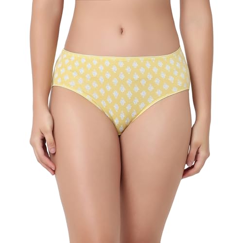 Image of juliet Cotton Hipster Premium Panties Set of 5 Full Coverage Stretchable Fabric