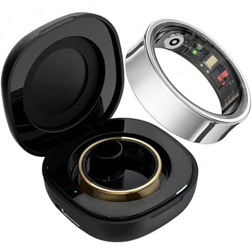 findtime Smart Ring Smartringe für Herren Damen IP68 Wasserdicht Fitness Ring Schrittzähler...