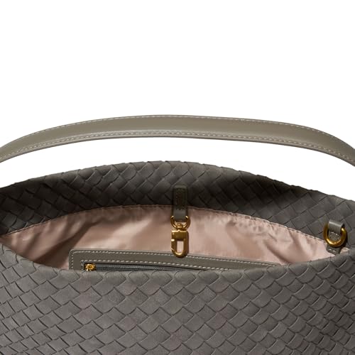 Image of Suede Hobo Bag for Women Hand-Woven Bag Made of Suede Fabric Casual Tote Bag