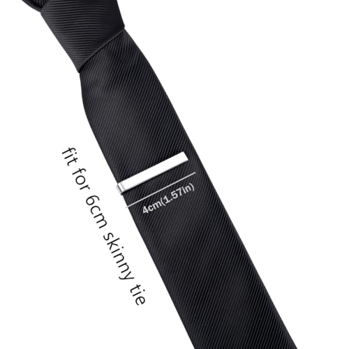 honey bear 15734 3pcs mens boys skinny tie clip set tie bar for narrow tie gift 4cm