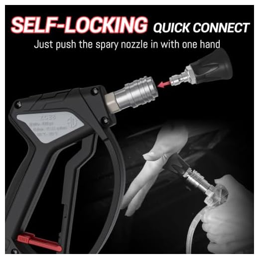 Versatile Swivel Pressure Washer Gun