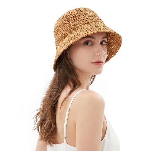 Sombrero de mujer de verano tejido a mano verde miniatura 4