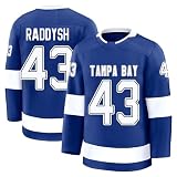 Darren Raddysh Jersey Mens/Women/Youth Stitched for Sports Fan Blue No Brand/Logos