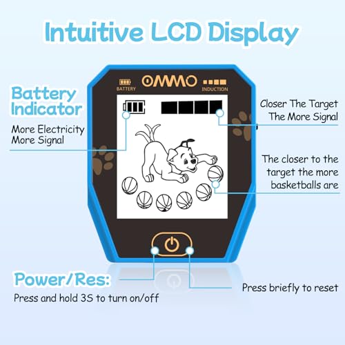 Image of OMMO Metal Detector, Rechargeable Built-in Battery Kids Metal Detector with Funny LCD Display, Adjustable Metal Detectors for Kids with IP67 Waterproof 6.5 inch Search Coil for Exploring Outdoor