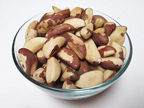 Nueces crudas de Brasil enteras, sin cáscara, sin sal, naturalmente, 5 lb