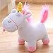 Jpenxv Film Cattivissimo Daddy Agnes Pet Doll Peluche Unicorno Peloso Cavallo Animale Giocattolo Regalo di Compleanno 35 cm Blu