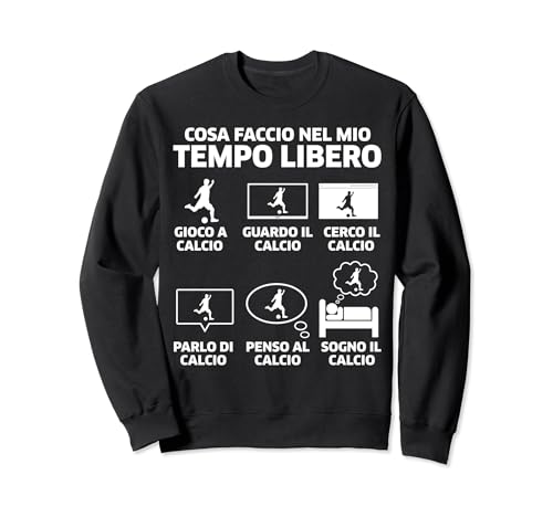 Regalo Calcio Divertente Uomo Cosa Faccio Nel Tempo Libero Felpa