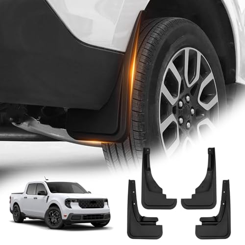 Image of Autorder Mud Flaps for Ford Maverick 2022-2026 Accessories All-Weather Splash Guards Protect Paint Mudflap No Drilling Required Mud Guard Body Kits for Maverick 4PCS
