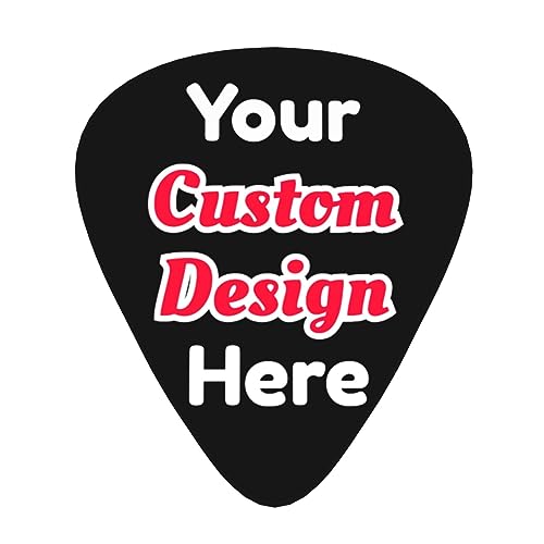 Custom Guitar Picks Personalisierte Fügen Sie Ihren eigenen Text Name Bild Customized Guitar Picks Plektren für Gitarre Bass Ukulele Gitarre Zubehör Große Geschenke 12er-Pack