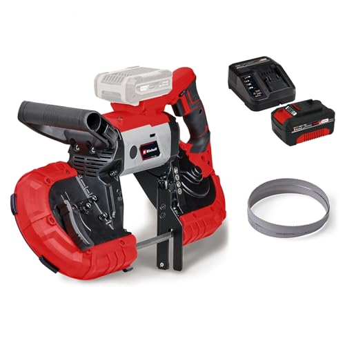 Einhell Akku-Bandsäge TE-MB 18/127 Li Power X-Change (18 V, 115 mm Schnitthöhe, 127 mm Schnittbreite, LED-Licht, inkl. 5x Sägeband für Metall, inkl. 4,0 Ah Akku und Ladegerät) Einhell Akku-Bandsäge TE-MB 18/127 Li Power X-Change (18 V, 115 mm Schnitthöhe, 127 mm Schnittbreite, LED-Licht, inkl. 5x Sägeband für Metall, inkl. 4,0 Ah Akku und Ladegerät)