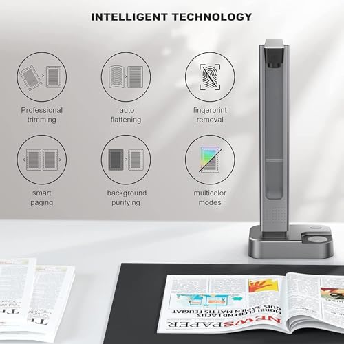 Image of JOYUSING V320pro 16MP Book & Document Scanner, 2nd Gen Auto-Flatten & Deskew Tech, Capture A3, A4, Muil-Languages OCR, Convert to PDF /Word /Txt /Excel on Windows and PDF on Mac System