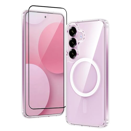 Image of ShieldTech Clear Back Cover Case with Screen Guard for Samsung Galaxy A37 5G | Mag-Safe Compatible | Transparent Mobile Phone Back Cover for Samsung Galaxy A 37 5G / A37 5+G (TPU+PC Transparent)