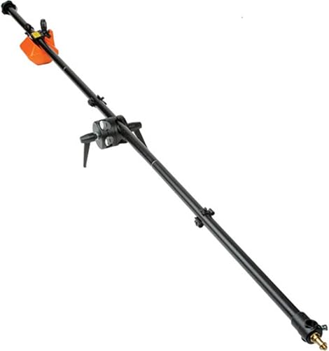 Manfrotto 024B Conjunto de pluma de 3 piezas de 6.5 pies de largo con contrapeso de 10 libras (negro)