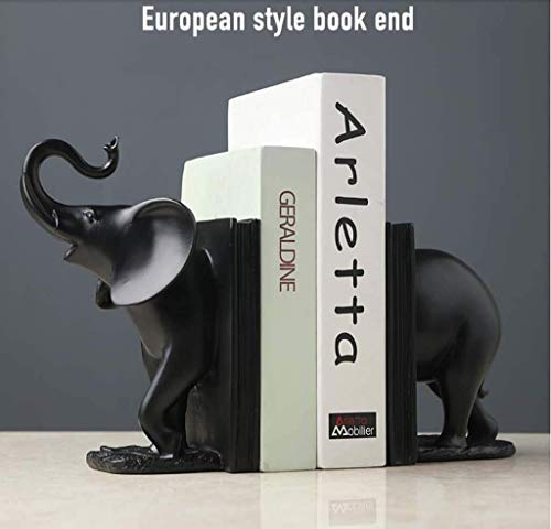 Liushi Resin Elephant Bookends, Personalized Animal Model Bookends For Home Office Library Decoration #TOP3