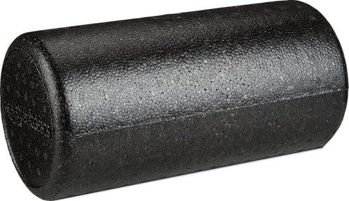 Amazon Basics High-Density Foam Roller for Exercise and Recovery, 12 Inches, Black