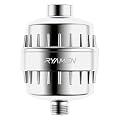 Ryamen Heavy Duty Shower Filter, Shower Water Filter, 99% REMOVAL Shower Head Filter for Hard Water, Heavy Metals, Chlorine (1 Cartridge, Silver)