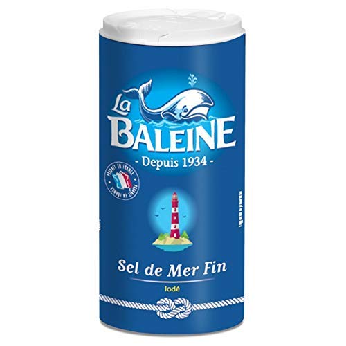 LA BALEINE - Sel Fin De Mer Iodé Et Fluoré Boite Verseuse 550G - Lot De 3 - meilleure offre